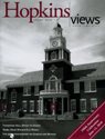 Cover of Hopkins Views Magazine; red, grey