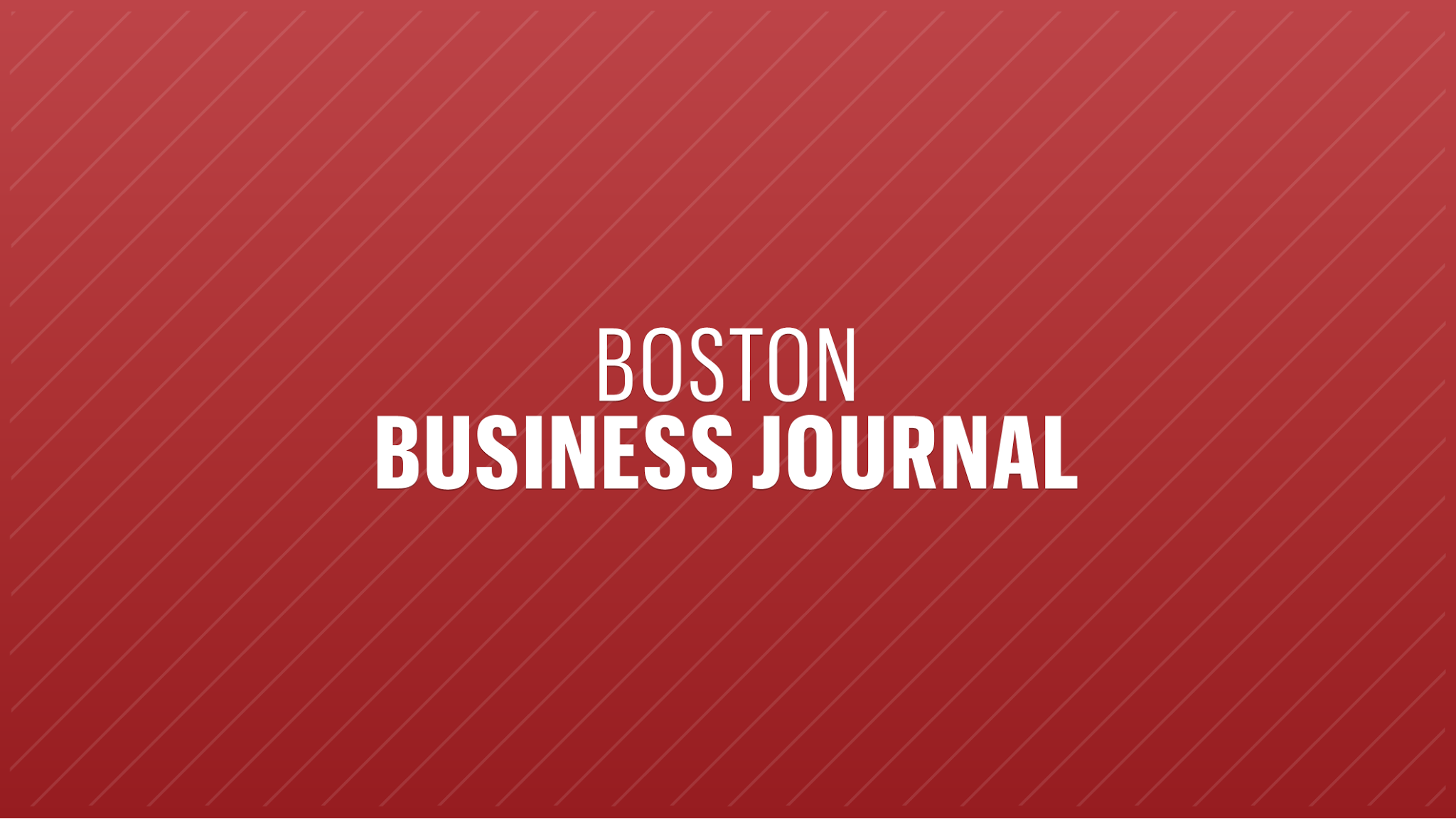 Boston Business Journal logo; red, white