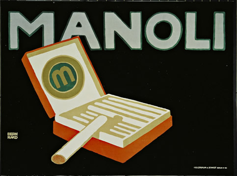 Box of cigarettes; orange, black, gold, gray